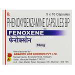 フェノキシベンザミン(Dibenzyline Generic), Fenoxenem, 10mg　カプセル (Samarth Life Sciences) 箱